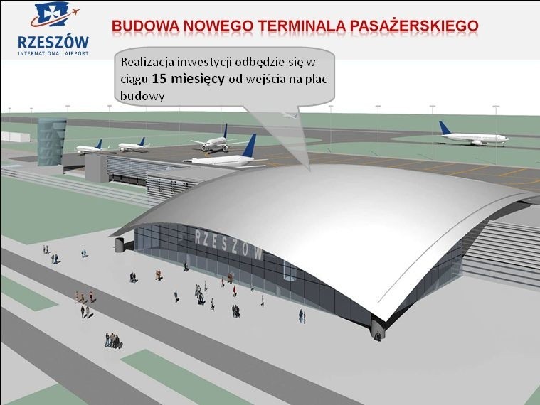 Nowy terminal na lotnisku w Jasionce...