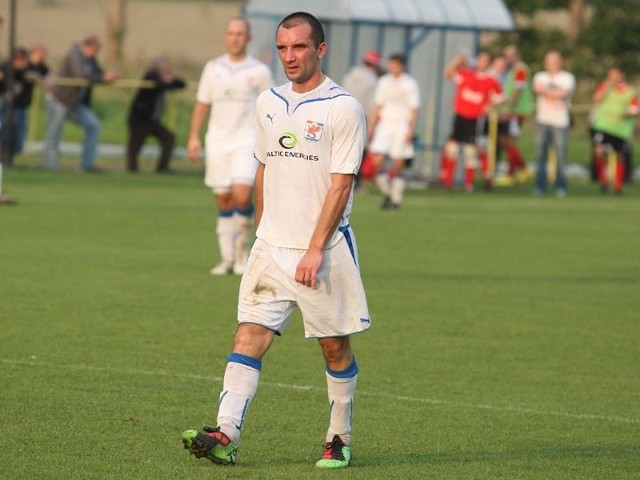 Łukasz Jarosiewicz zdobył w meczu z Arką II dwa gole.
