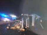 Wypadek na A1 pod Grudziądzem. Zderzyły się tir, auto dostawcze i osobowe. Są utrudnienia w ruchu [zdjęcia]