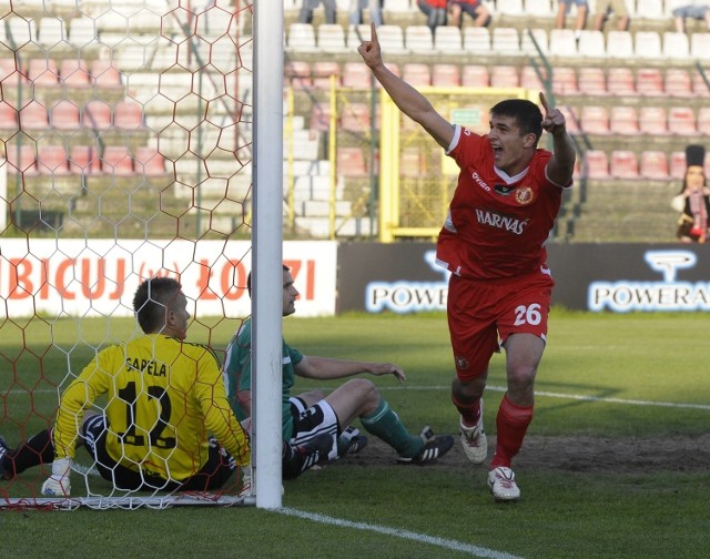 Piotr Grzelczak jesienią zdobył dla Widzewa dwa gole w ekstraklasie.