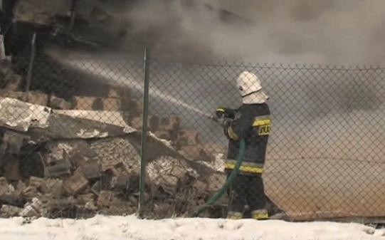 Pożar Wysoczka: Płonęła fabryka mebli