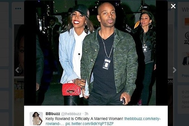 Kelly Rowland i Tim Witherspoon (fot. screen z Twitter.com)