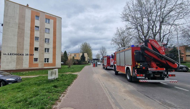 Straż pożarna została wezwana na ul. Lechicką w Koszalinie