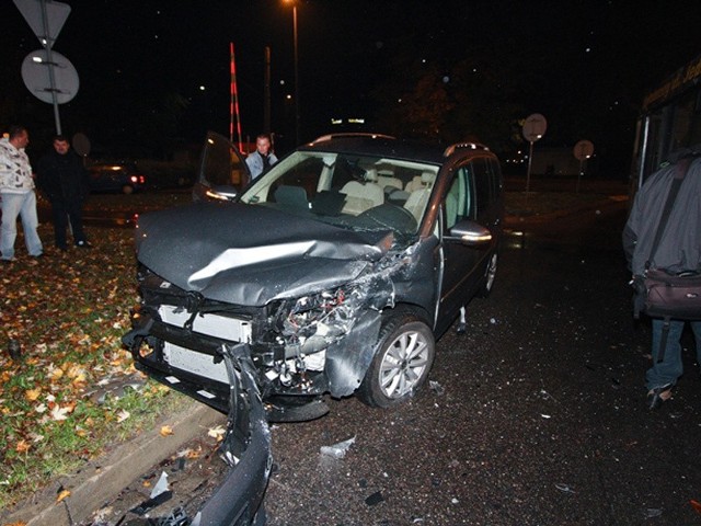 Wypadek na ulicy Solnej w Kołobrzegu.
