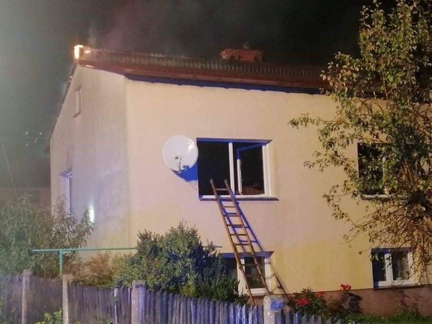 Pożar budynku mieszkalnego w Nidku