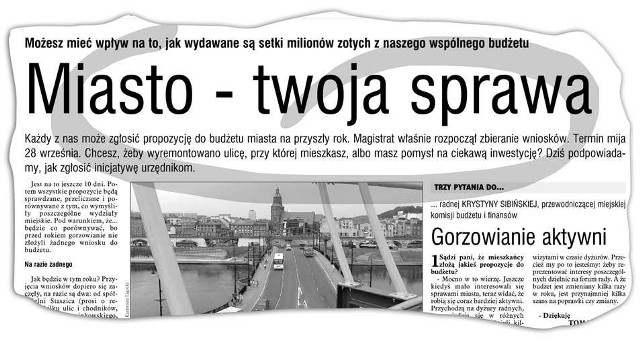 Najwięcej wniosków gorzowian dotyczy remontów chodników i dróg