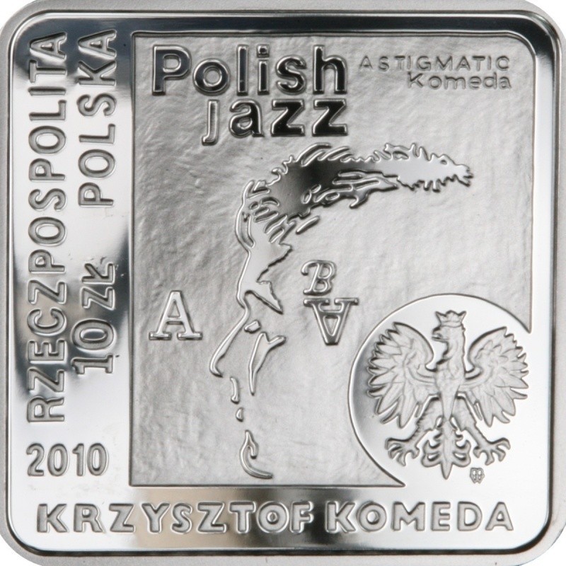 Srebrna moneta o nominale 10 zł w kwadracie w aukcji...