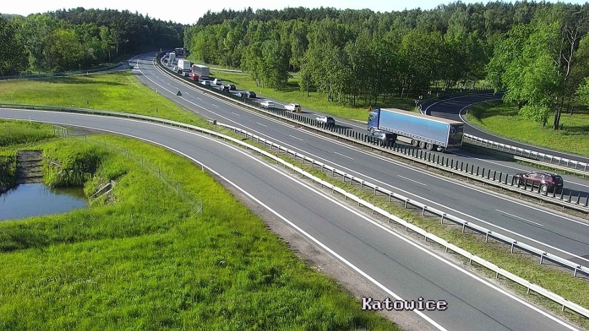 Wypadek na A4 spowodował dziś duże korki na obwodnicy...