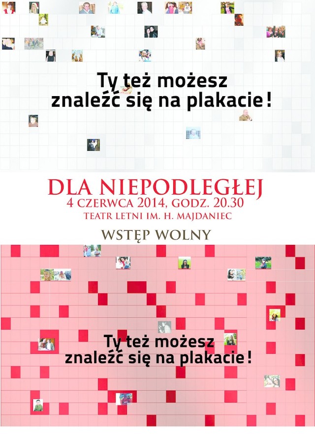 Twoje zdjęcie może znaleźć się na plakacie promującym widowisko "Dla Niepodległej"