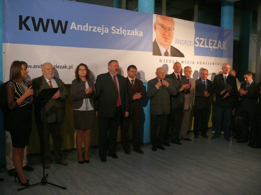 Część członków Komitetu Wyborczego Wyborców Andrzeja...