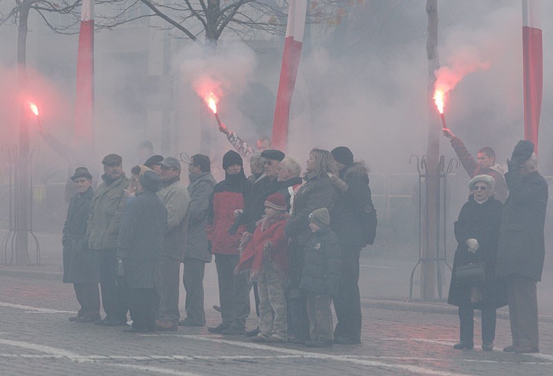 Glówne obchody Świeta Niepodleglości na placu Zwyciestwa  w...