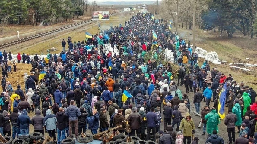 Energodar. Determinacja społeczeństwa Ukrainy. Tysiące...