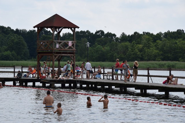 Na plaży w Sławie