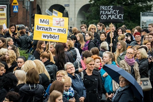 Czarny protest w Bydgoszczy