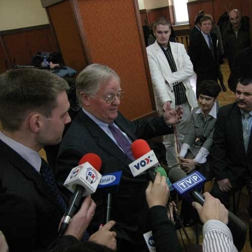 Spotkaniem w Redzikowie zainteresowani byli nie tylko mieszkańcy miejscowości, ale również media.
