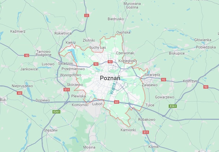 Powiat m. Poznań (liczba uprawnionych: 380 091, liczba kart...