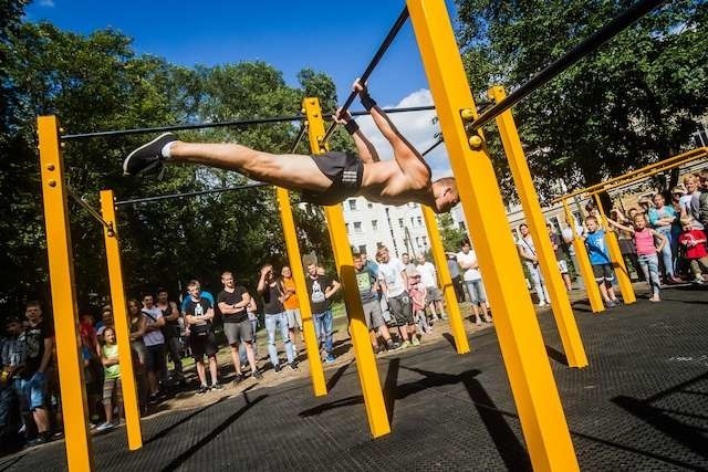 Plac do street workoutu na Okolu był jednym z pomysłów, który zrealizowano w ramach Bydgoskiego Budżetu Obywatelskiego