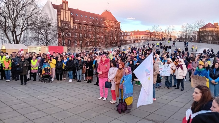 Manifestacja solidarności z Ukrainą w Szczecinie