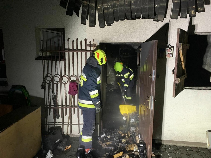 Pożar domu w Sierakowicach