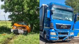 Wypadek z udziałem ciężarówki w Hrubieszowie. Pięć osób trafiło do szpitala 