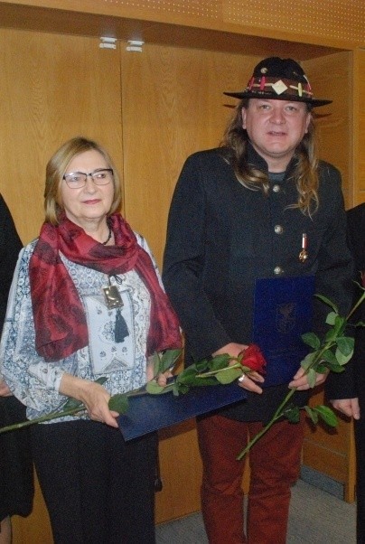 Irena Wiltosińska i Mirosław Witek odebrali wczoraj nagrody