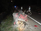 Śmiertelny wypadek na DK 75 w Mochnaczce Wyżnej. Zderzył się samochód osobowy i quad [ZDJĘCIA]