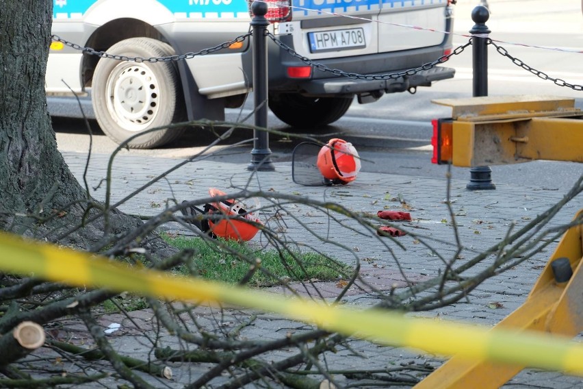 Białystok. Ruszył proces ws. śmiertelnego wypadku podczas wycinki drzew przy Rynku Kościuszki (zdjęcia)