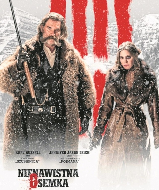 „Nienawistna ósemka” to film, który gatunkowo nawiązuje do westernu, ale, jak to bywa u Tarantino, krwi jest nadto