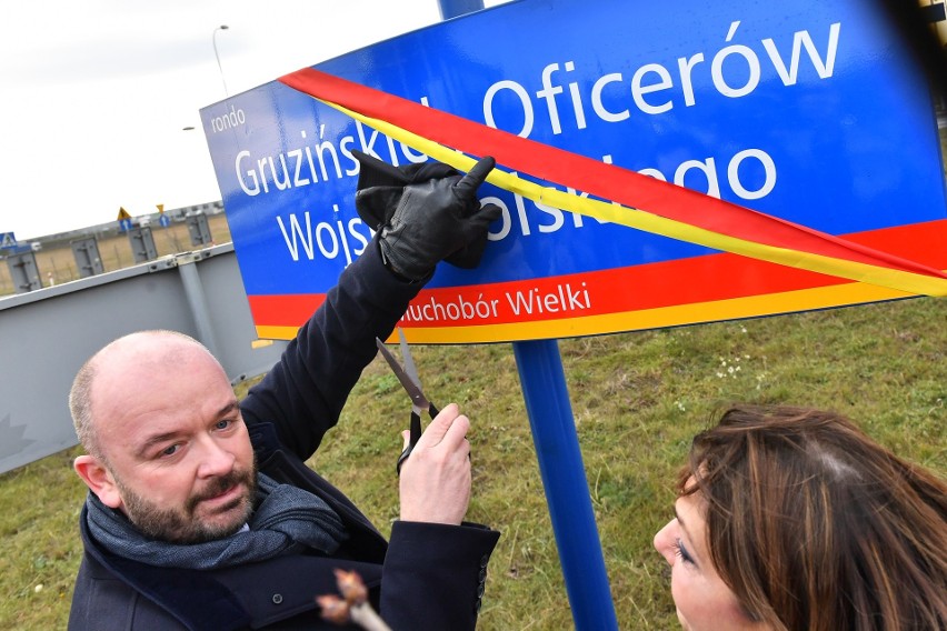 Otwarcie ronda im. Gruzińskich Oficerów Wojska Polskiego