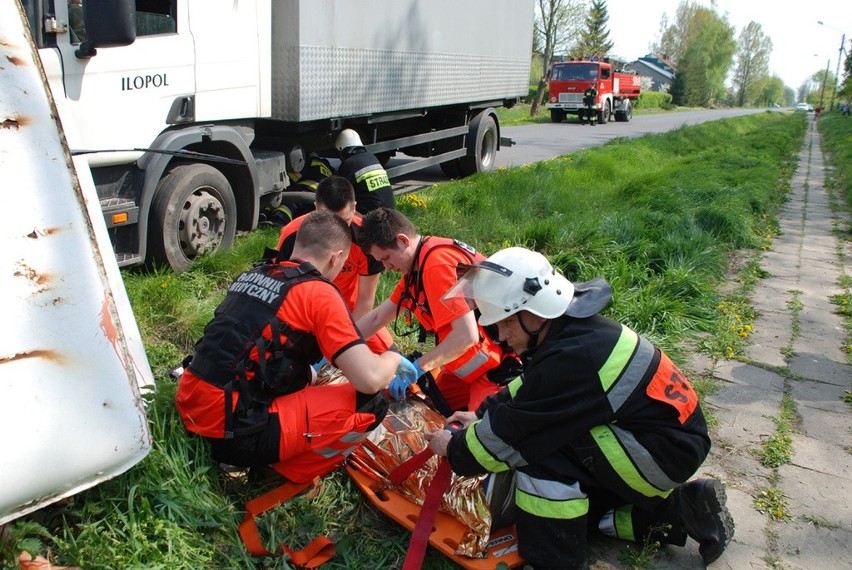 Radziejów Ćwiczenia strażaków zawodowych i jednostek OSP