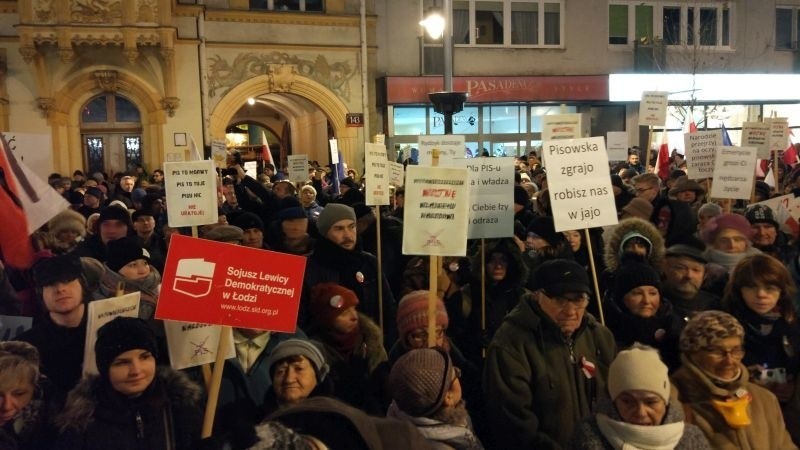 Protest na Pietrynie.