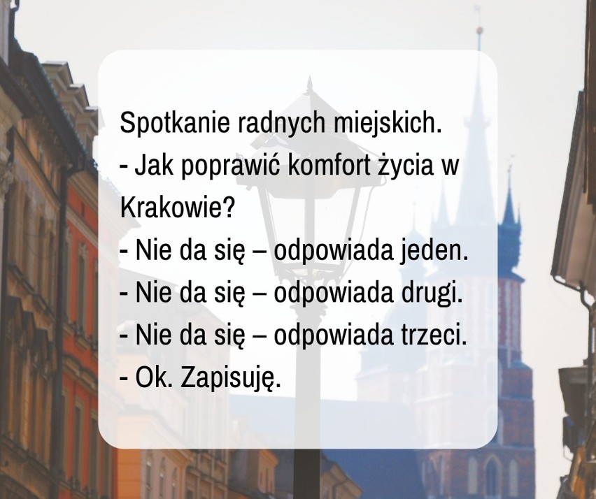 Miasto smogu, korków i skąpców? Oto TOP 10 dowcipów o Krakowie!