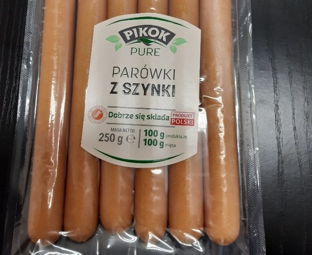 Partia parówek Pikok Pure Parówki z szynki 250 g została wycofana ze sprzedaży.