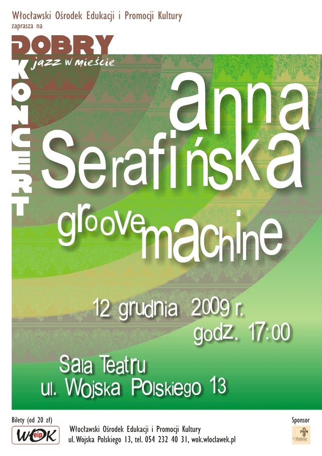 Plakat koncertu Anny Serafińskiej