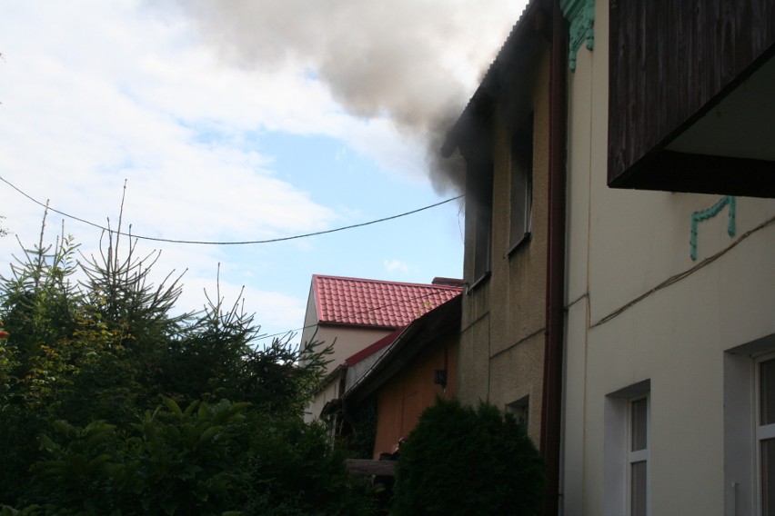 Trzy wozy straży pożarnej pojawiły się na ulicy Mickiewicza...