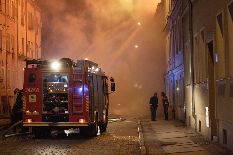 Pożar przy ul. Krasińskiego w Słupsku...