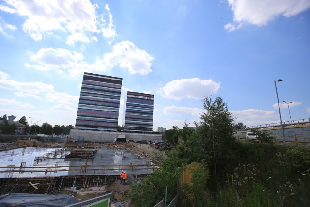 Silesia Business Park: Trzeci biurowiec Skanska w Katowicach w budowie [ZDJĘCIA]