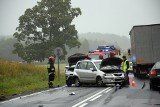 Wypadek w Wołczy na drodze krajowej nr 20 (ZDJĘCIA, WIDEO)