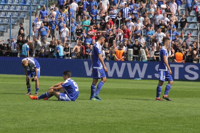 Wigry Suwałki - Ruch Chorzów 6:0. Ruch Chorzów żegna się z I ligą w żałosnym stylu