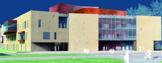 Budynek Miejskiego Centrum Usług Publicznych, Kultury i Sportu w Suwałkach, w którym znajdzie się sala koncertowo-teatralna, będzie miał ponad 21 metrów wysokości. Zostanie zlokalizowany obok budującego się już aqua parku.