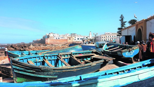 Biało-niebieskie miasto Essaouira nad brzegiem Atlantyku