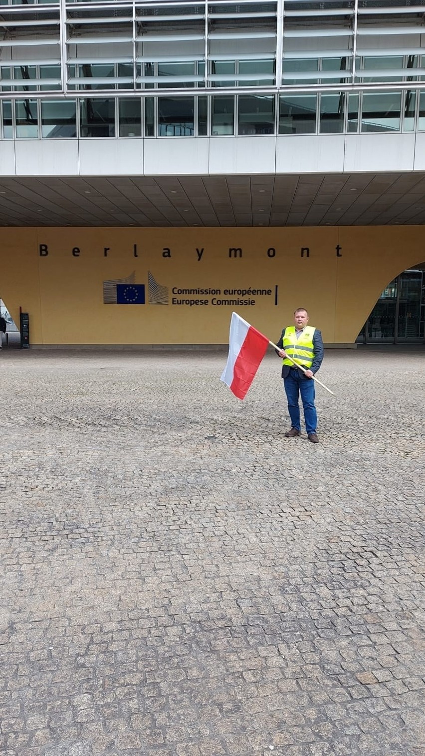 Międzynarodowy protest rolników w Brukseli.