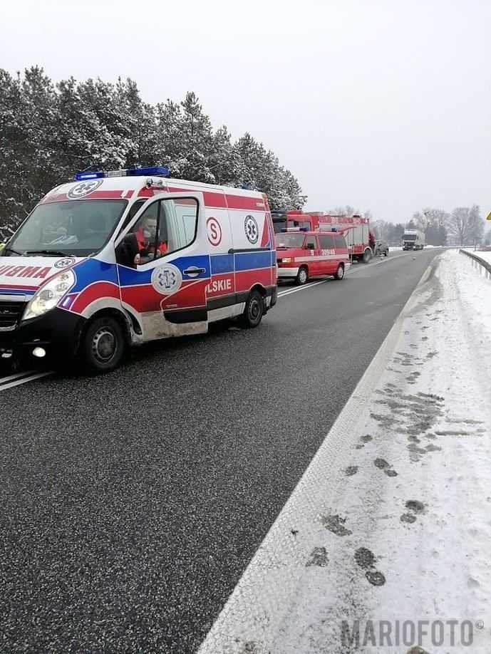 Wypadek na trasie Opole - Kluczbork.