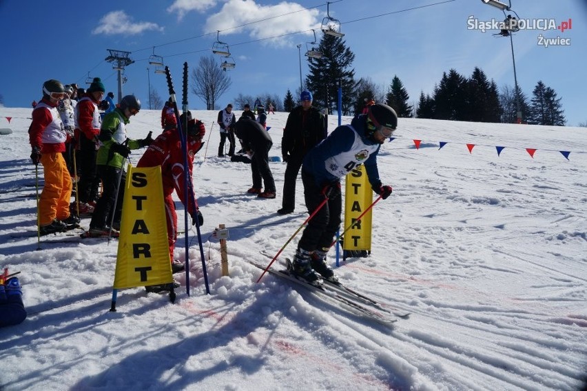Mistrzostwa Polski policji w slalomie gigancie w Zwardoniu