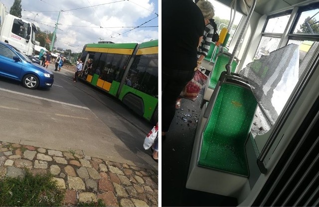 Do zdarzenia doszło po godz. 13. Na rondzie Śródka zderzyły się dwa tramwaje. Zobacz więcej zdjęć ----> 