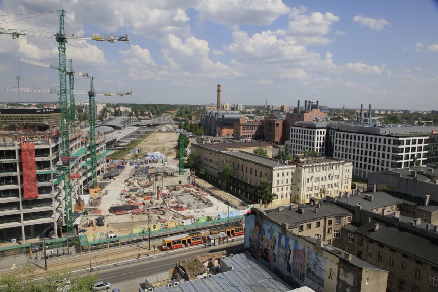 Nowe Centrum Łodzi. Jak wygląda Łódź z siódmego piętra Bramy...