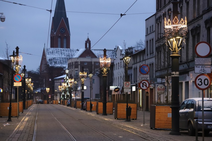 Świąteczne dekoracje w Świętochłowicach