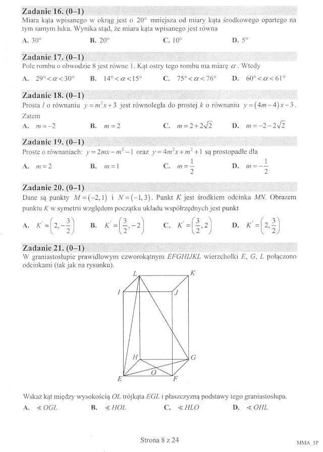 Matura 2015 z matematyki - arkusz CKEPublikujemy arkusz testu CKE matury 2015 z matematyki.