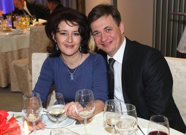 Sławomir Kopyciński z żoną