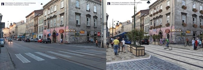 Kraków. Ulica Krakowska do przebudowy. Zbliżają się wielkie utrudnienia w ruchu w centrum [WIZUALIZACJE]